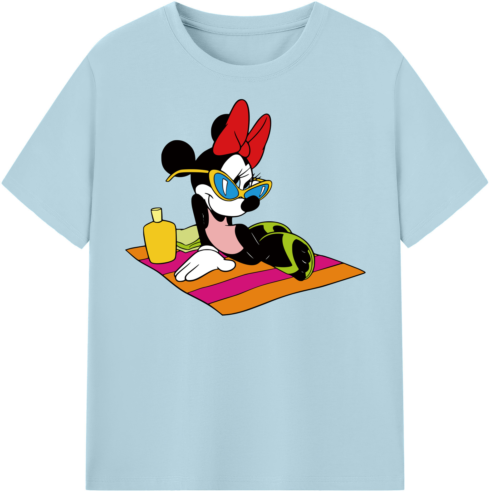 （画像用） ミッキーマウス Mickey Mouse 綿100％半袖Tシャツ（フロントプリント）